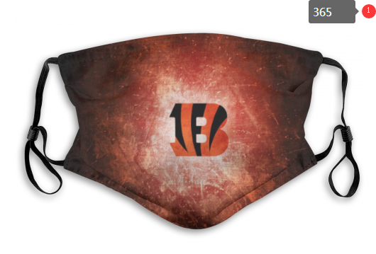 NFL Cincinnati Bengals #5 Dust mask with filter->nfl dust mask->Sports Accessory